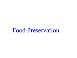 Food Preservation - GCG-42