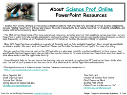 PPT Show - Science Prof Online