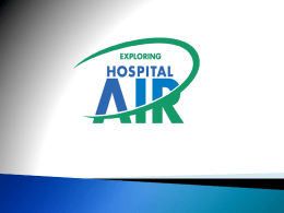 The Role of Contaminated Air in Healthcare Acquired Infections