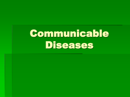 Communicable Diseases - Spring