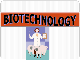 BIOTECHNOLOGY ppt for honorsx