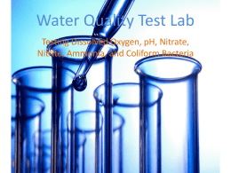 Water Quality Testing Lab