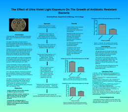The Effect of Ultra Violet Light Exposure On The Growth of Antibiotic