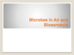 Microbes in Air and Bioaerosols