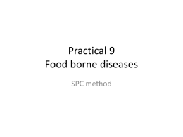 Food borne diseases