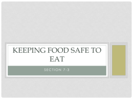 Food Safety ppt - CESA 10 Moodle