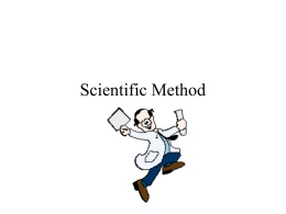 1.2 Scientific Method