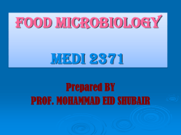 FOOD MICROBIOLOGY MEDI 2371