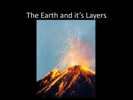 The Earth and it`s Layers