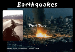 3A8 Week 06 Lecture 17-Earthquakes Part Two (Prediction)