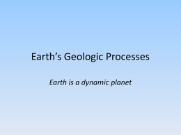 Earth*s Geologic Processes