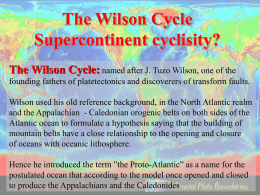 The Wilson Cycle
