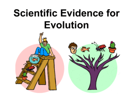 Evidence for Evolution - Hatboro