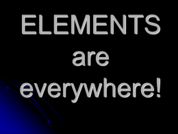 Elements are Everywhere PPT - Hatboro