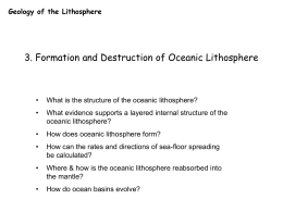 Oceanic Lithosphere