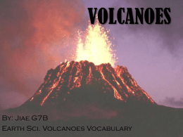 Volcanoes Vocabulary