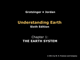 Chapter 1 - Earth System