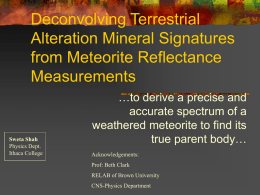 PowerPoint Presentation - Deconvolving terrestrial