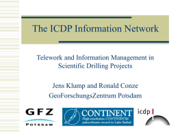 The ICDP Information Network