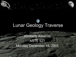 Lunar Geology - USC Department of Astronautical Engineering