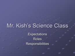 Mr. Kish’s Science Class