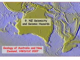 NZ Seismicity - Union College