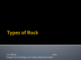 Types of Rock - Derry Township School District