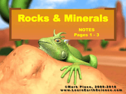 Mineral Notes - Learn Earth Science