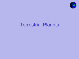 Terrestrial Planets - Physics & Astronomy | SFASU
