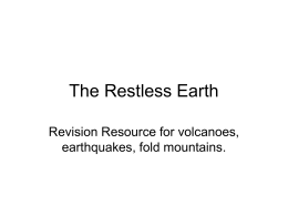 The Restless Earth - Langley School, Solihull