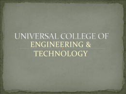 UNIVERSAL COLLEGE OF
