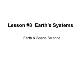 Earth’s Systems - Phoenix Academy Community School