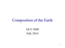 Composition of the Earth - Florida Atlantic University