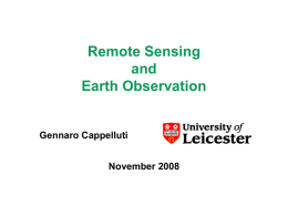 Remote Sensisng & Earth Observation