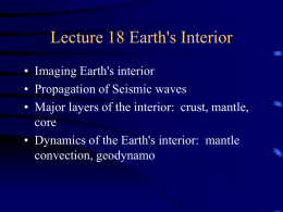 Lecture 17 Earth's Interior
