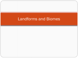 Landforms and Biomes - Mrs. Lawson's Social Studies Website