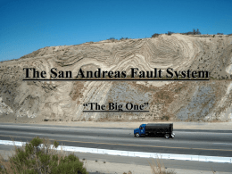 The San Andreas Fault System Lecture Notes Page