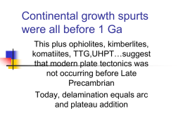 Continental growth spurts were all before 1 Ga