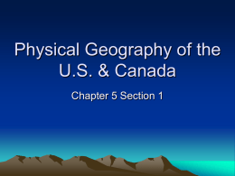 Physical Geography of the US & Canada