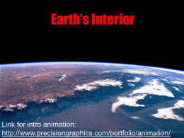 Earth`s Interior Notes