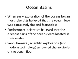 Ocean Basins – Chapter 3