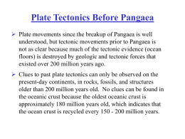 Plate Tectonics Before Pangaea
