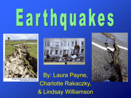 earthquakes I