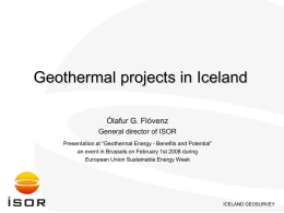 ÍSOR- Iceland GeoSurvey
