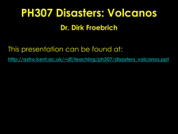Presentation for Lecture on Volcanos