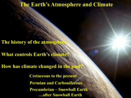 The Earth  s climate and its history