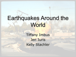 Map of Major World Earthquakes