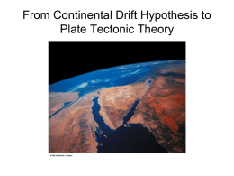 chapter 15A - plate tectonics 1