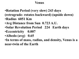 Venus and Mars (Professor Powerpoint)