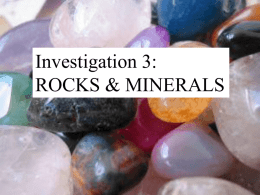 Rocks & Minerals - Chesterfield Township School